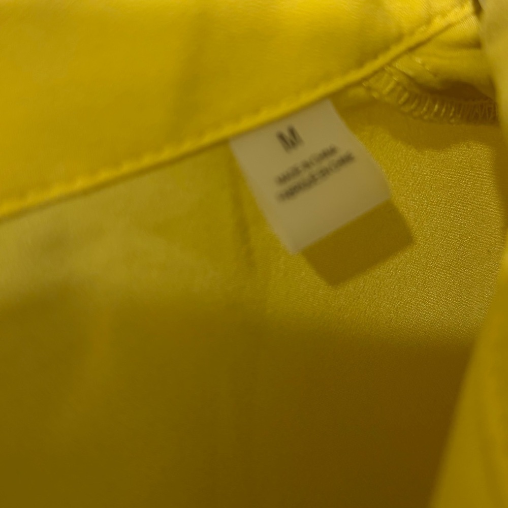 Yellow Ruffle Sleeve Women's Top - Picture 2 of 6